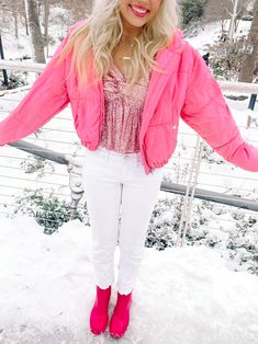 Our Candyland Puffer Jacket is bubblegum PINK and WARM! Model wearing size small Have a question? Ask a stylist! Text us at (843) 469-7145 Pink Fitted Hooded Puffer Jacket, Fitted Pink Hooded Puffer Jacket, Trendy Pink Hooded Outerwear, Trendy Pink Hooded Puffer Jacket, Pink Fitted Puffer Jacket For Winter, Fitted Pink Puffer Jacket For Winter, Fitted Pink Outerwear For Fall, Pink Fitted Trendy Puffer Jacket, Pink Hooded Outerwear For Fall