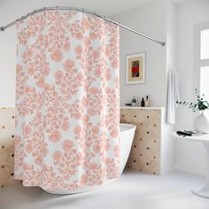 Click link below to see more Chinoiserie bath decor https://www.etsy.com/shop/mooiluxegift?search_query=Chinoiserie+curtain Upgrade your bathroom with our 71x74 inch orange Chinoiserie shower curtain -- a perfect fusion of french country design and modern convenience. Transform your daily shower into a delightful experience surrounded by the beauty of this traditional yet trendy design Crafted from high-quality materials, our Shower Curtain is designed to withstand the test of time. It is water- White Theme Bathroom, Curtain Upgrade, Orange Chinoiserie, Chinoiserie Curtains, Theme Bathroom, French Country Design, Bath Curtain, New Home Decor, Shower Curtain Rings