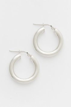 Please note that all sales are final. This bold hoop is one of our most classic and sought-after products, handmade with extremelyu00a0high-qualityu00a0sterling silver. This is the item your granddaughters will try to steal from you one dayu202ftimeless yet babe-worthy. We made these hoops empty, so they are extremely lightweight and comfortable. Amazing for sensitive ears. u00a0You will literally forget you’re wearing them! u00a0 .925 Sterling Silver Wipe clean Handcrafted with love in Montreal Classic Silver Hoop Earrings With Sterling Clasp, Classic Sterling Silver Hoop Earrings, Classic Silver Hoop Earrings, Classic Silver Hoop Earrings For Everyday, Accessories Jewelry Earrings, Sensitive Ears, Women Accessories Jewelry, Montreal, Color Coding