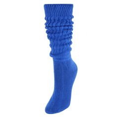 Elevate your everyday comfort with the CTM Women's Super Soft Heavy Slouch Socks. These royal blue socks are not only a vibrant addition to your wardrobe but also promise an unmatched softness that you'll love to slip into day after day.

- Color: Royal Blue
- Size: Fits shoe sizes 5-10
- Material: 90% Cotton, 5% Polyester, 5% Elastic
- Gender: Female
- Age Group: Adult

Designed for both style and comfort, these slouch socks are perfect for lounging at home or adding a pop of color to your casu Slouchy Socks, Metallic Socks, Red Fishnets, Blue Scrunchie, Fishnet Socks, Slouch Socks, Stance Socks, Blue Socks, Sock Packs