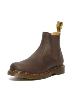 PRICES MAY VARY. Crazy Horse is heavyweight leather with a tough, worn-in appearance. Chelsea boot style Made with all the classic Docs DNA, including grooved sides, heel-loop and yellow welt stitching Built on the iconic Dr. Martens air-cushioned sole, which is oil and fat resistant, with good abrasion and slip resistance Elastic gussets Rugged Steel Toe Ankle-high Boots, Rugged Work Boots With Reinforced Stitching And Round Toe, Casual Brown Moto Boots With Steel Toe, Rugged Brown Martin Boots With Steel Toe, Casual Brown Chelsea Boots With Snip Toe, Casual Martin Boots With Reinforced Snip Toe, Rugged Chelsea Boots With Reinforced Round Toe, Brown Steel Toe Ankle Martin Boots, Brown Steel Toe Martin Ankle Boots