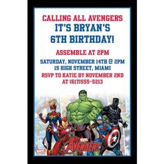 the avengers birthday party is going on