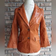 Elizabeth And James Leather Retro Style 70's Boho Distressed Jacket. Size 2. Very Good Preloved Condition. No Tears Or Stains. Pockets. Approximate Measurements: Armpit To Armpit 17", Total Length 23", Sleeve 19". 70s Jacket, Distressed Jacket, 70s Boho, James Brown, Retro 70s, Elizabeth And James, Leather Jackets, Retro Style, Retro Fashion