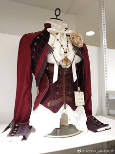 Old Fashion Male Clothes, Victorian Steampunk Fashion Male, Fancy Bard Clothes, Red Fancy Outfit Men, Genshin Inazuma Outfits, Vampire Fantasy Outfit, Red Ouji Fashion, Classy Male Outfits Aesthetic, Cupid Inspired Outfits Male