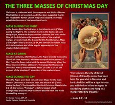 the three masses of christmas day