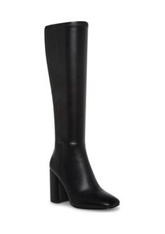 Heightened by a chunky block heel, these knee-high boots from Steve Madden elevate all your favorite looks. | Steve Madden Lizah Boots, Black, 9M Shoes Boots Combat, Chunky Block Heels, Boots Black, Boot Shoes Women, Knee High Boots, High Boots, Fashion Boots, Steve Madden, Knee High