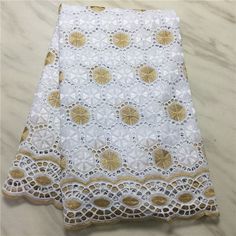 Product Type: Lace Technics: Embroidered Material: Cotton/Polyester Feature: Water Soluble, Eco-Friendly Width:51-52 inches Minimum order: 5 Yards/lot Length: 5 Yards(1 yards=0.914 meter) FabricType: African Dry Lace Cotton Fabric Swiss Voile Lace Occasion: Wedding/Party/Birthday etc USES: Clothing, Dresses,Formalwear, Coats, Skirts, Drapery Shipping: DHL / FEDEX / EMS / Post / TNT Delivery time： Within 3-5 working days after your payment. Note: (1)Influencing factors of color: light, display, a White Lace Dress With Contrast Lace For Wedding, Wedding Dress Black, Corded Lace Fabric, Bridal Women, Wedding Embroidery, Corded Lace, African Lace, Wedding Fabric, Black Wedding Dresses