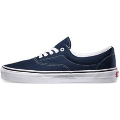 Vans Era Low-top Navy VN000EWZNVY The Era, Vans classic low top lace-up skate shoe, has a durable double-stitched canvas upper with padded tongue and lining and Vans signature Waffle Outsole. Vans Lace-up Canvas Shoes, Low-top Skate Shoes With Elastic Laces For Streetwear, Urban Lace-up Skate Shoes With Rubber Toe Cap, Classic Lace-up Canvas Shoes With Gum Sole, Casual Lace-up Skateboarding Sneakers, Classic Skate Shoes With Rubber Toe Cap, Vans Low-top Canvas Shoes For Skateboarding, Classic High-top Skate Shoes With Laces, Lace-up Skate Shoes With Rubber Toe Cap