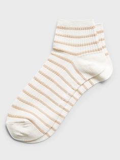 A soft sock, crafted in a luxurious silk blend to make everyday feel special.  Ankle height. Comfortable Beige Socks For Summer, Comfortable Beige Summer Socks, Trendy Beige Socks For Summer, Cute Socks Aesthetic, Socks Stripes, Socks Aesthetic, Clothing Swap, Slouch Socks, Apartment Small