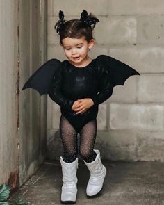 Bat Costume, Baby Kostüm, Diy Kostüm, Long Sleeve Leotard, Toddler Halloween Costumes, Halloween 2022, Toddler Halloween