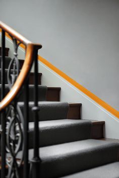 an image of a stair case going up the stairs