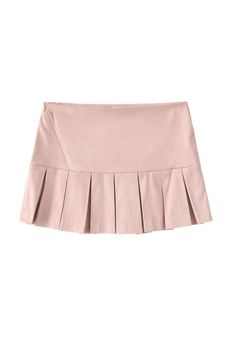 Asymmetric Zip Suede Pleated Skirt - PSYLOS 1, Asymmetric Zip Suede Pleated Skirt, Dress/Skirt, 40 CREW, PSYLOS 1 2023ss Collection, Pink Pleated Skirt, Promotional Events, Pleated Skirt, Shoulder Top, Dress Skirt, Spandex, Skirt, Fabric