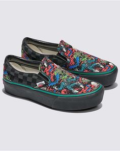 Platform Shoe, Van Doren, Custom Vans, How To Make Shoes, Platform Shoes, A Thing, Pop Culture, Smartphone, Walking