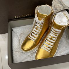 Brand New Authentic Gucci Sneakers, Gucci Shoes, Mens Shoes Sneakers, Tan Brown, Limited Time, Men's Shoes, Shoes Sneakers, Size 7, Gucci