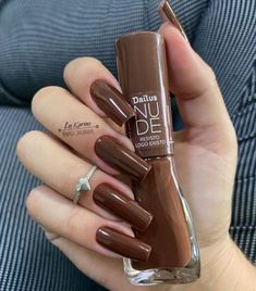 15 Manicuras en tono marrón para darle un giro a tu estilo Do It Yourself Nails, Make Up Inspiration, Brown Nails, Dream Nails, Fire Nails