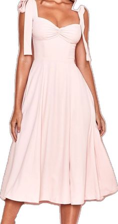 Blush Knee-length Party Dress, Feminine Knee-length Midi Cocktail Dress, Feminine Knee-length Midi Dress For Cocktails, Blush Midi Length Wedding Dress, Blush Short Sleeve Summer Dress, Blush Midi Length Dress For Wedding, Pink Knee-length Cocktail Midi Dress, Pink Knee-length Evening Midi Dress, Pink Knee-length Midi Dress For Cocktail