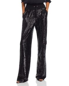 Cinq a Sept Milly Sequin Pants Black Sequin Pants, Sequin Pants, Cinq A Sept, Sequin, Wide Leg, Pick Up, In Store, Buy Online, Pants