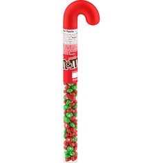 a red and green candy filled umbrella on top of a white background with the words ratty written in it