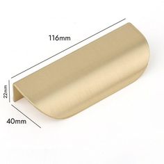 MIRTO / Curved Solid Brass Edge Pull - Handle Shop Couture Brass Interior, Window Handles, Cupboard Drawers, Brass Mirror, Ikea Pax, Brass Handle, Kitchen Hardware, Brass Door, Knobs And Handles