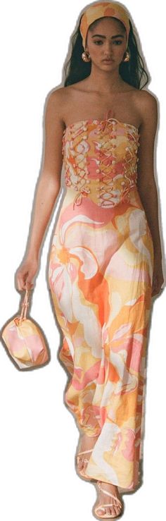 Button Corset, Sunset Print, Sabo Skirt, Luxury Linen, Corset Style, Linen Fabric, Off Shoulder Dress, Dress To Impress, Maxi Skirt