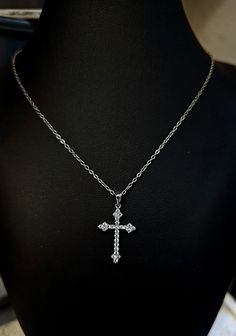 Sterling Silver  Cross Pendant - Cross Pendant  Set Cross Pendant Sterling Silver Cross  2 grams  Gift Boxed Material: Sterling Silver Hight 2.4cm Pendant bail perfect for 8mm chain Weight: 2 Grams All of our jewelry is professionally inspected, All items sold are Genuine Please do not hesitate to contact me if you require any further information or have any problems Issues I will ensure that they are resolved with 100% customer satisfaction Zircon 25x1.6 mm Silver 2 grams Gold 14k -285$ Gold-1.7 grams ( Check also our chain collection we have for sale ) Pendant Bail, Stone Cross, Cross Gift, Sterling Silver Cross Pendant, Pendant Bails, Silver Cross Pendant, Sterling Silver Cross, Silver Cross, Pendant Set