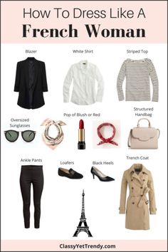 How To Dress Like a French Woman (Trendy Wednesday #110) Dress Like A French Woman, French Capsule Wardrobe, Minimalist Moda, French Wardrobe, Classy Yet Trendy, French Women Style, Parisienne Chic, French Outfit, Fashion Capsule Wardrobe