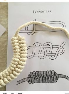 the instructions for how to make a macrame bracelet with two different types of rope