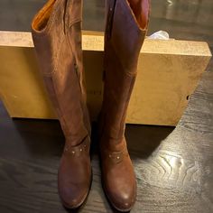 Born Boot, Eur 40, Usa 8.5, Brown Leather Cowboy Style Boot, Never Worn. I Will Ship Inside Of Born Box Born Boots, Fashion Cowboy Boots, Cowboy Style, Born Shoes, Shoes Heels Boots, Shoes Women Heels, Heeled Boots, Brown Leather, Cowboy