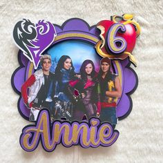 the name annie is surrounded by pictures of the characters from the tv show disney's hockies