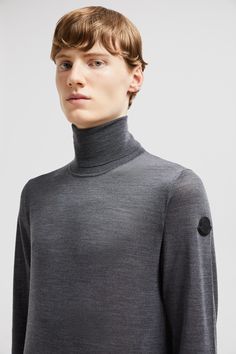 Emblematic of the collection's refined minimalism, this turtleneck sweater is crafted from supremely soft extra-fine wool. The ultra lightweight knit layers perfectly over both workwear and casual styles. Casual Wool Turtleneck For Work, Wool Turtleneck For Workwear, Wool Turtleneck For Work, Luxury Merino Wool Workwear Sweater, Luxury Merino Wool Sweater For Work, Merino Wool Turtleneck For Workwear, Luxury Wool Sweater For Layering, Luxury Fine Knit Winter Tops, Casual Wool Fine Knit Turtleneck