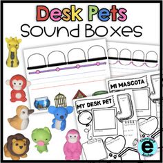 the printable desk pets sound boxes for children