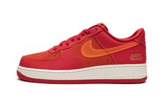 The Nike Air Force 1 Low “ATL” is a colorway of the retro basketball and lifestyle shoe that shows appreciation for the city of Atlanta.  Effectively nicknamed the “ATL,” this AF1 Low features an appealing color scheme that draws attention while simultaneously honoring Atlanta.  University Red leather appears on the shoe’s overlays.  The base is designed in Bright Crimson suede.  A tonal leather Swoosh is located on the sides.  An “ATL” logo is stamped on the lateral side of the heel.  Release d Retro Basketball, April 4, Nike Air Force 1 Low, Mens Nike Air, Stadium Goods, Air Force 1 Low, Nike Air Force 1, Air Force 1, Nike Air Force