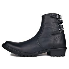 Winter Moto Boots With Leather Sole, Winter Moto Boots With Leather Sole And Closed Toe, Winter Moto Boots With Rubber Sole And Medium Width, Winter Moto Boots With Rubber Sole, Edgy High-top Boots With Leather Sole, Edgy Outdoor Boots With Round Toe, Edgy High Ankle Boots With Leather Sole, Edgy Moto Boots With Vibram Sole, Winter Vibram Sole Moto Ankle Boots