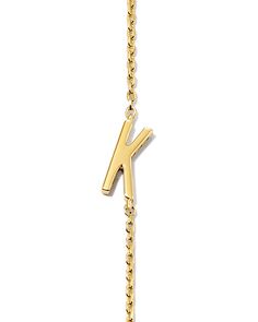 Because your everyday look should include something personal. Choose the initial of someone you love or gift your own initial to someone special. Either way, the contemporary Letter K Inline Initial Necklace in 18k Gold Vermeil is a timeless sentiment for all who wear it. Modern Yellow Gold Initial Necklace For Everyday, Modern Yellow Gold Initial Necklace Gift, Modern Yellow Gold Initial Necklace, Modern Yellow Gold Sterling Silver Initial Necklace, Modern 14k Yellow Gold Initial Necklace, Plating Techniques, Letter K, Initial Necklace, Kendra Scott