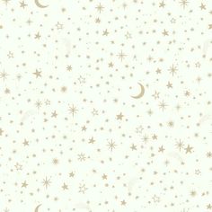 stars and crescents on a white background with gold foil glittering in the middle