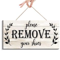 PRICES MAY VARY. 【Remove Your Shoes Sign】Elevate your home's ambiance with our Remove Your Shoes Sign for the Front Door. This rustic farmhouse front door sign doubles as a Shoes Off Sign and modern farmhouse wall decor, making it a charming addition to your entryway. 【Premium Solid Wood】Crafted from high-quality solid wood material, our sign boasts a substantial 0.3-inch thickness, setting it apart from the flimsy 0.2-inch alternatives on the market. You're investing in a sturdy and long-lastin Rustic Farmhouse Front Door, Remove Your Shoes Sign, No Shoes Sign, Remove Shoes Sign, Shoes Off Sign, Remove Your Shoes, Modern Farmhouse Wall Decor, Farmhouse Front Door, Front Door Sign