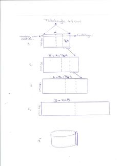 the diagram shows how to make a cylinder with two sides and one side, as well as