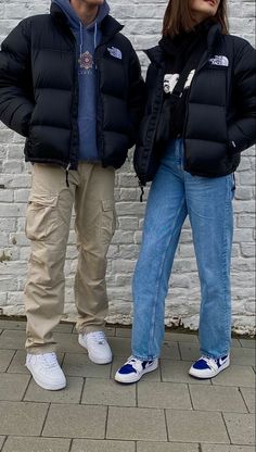 Spiritual Fashion, Couple Fits, Mens Outfit Inspiration, Mens Fashion Streetwear, Streetwear Fashion Women, Black Puffer, Indie Outfits, Men Fashion Casual Outfits, Streetwear Men Outfits