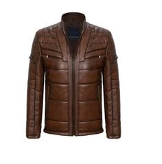 Men brown real leather quilted jacket, men antique brown biker jacket, jacket for men Vintage Brown Biker Leather Jacket For Winter, Classic Brown Leather Jacket For Winter, Brown Winter Biker Jacket With Zipper Closure, Vintage Brown Biker Jacket For Winter, Brown Biker Jacket With Zipper For Winter, Fitted Brown Leather Jacket With Padded Collar, Vintage Brown Long Sleeve Biker Jacket For Winter, Fitted Leather Biker Jacket With Quilted Details, Vintage Brown Biker Outerwear For Winter