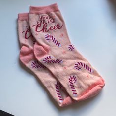 Never Worn Christmas Socks, Hosiery, Full Service, Pink Ladies, Socks, Fast Delivery, Women Accessories, Christmas, Pink