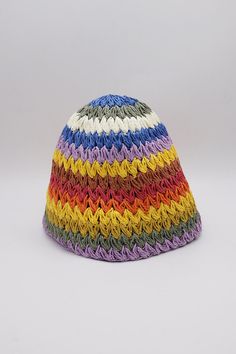 Mahina Crochet Bucket Hat This product has been hand-picked by Storets' stylists. Adjustable Cotton Yarn Hats, Brimmed Crochet Hat In Cotton Yarn, Summer Crochet Cotton Hat, Multicolor One Size Straw Hat For Spring, Multicolor Straw Hat For Spring, Multicolor Woven Crochet Hat For Spring, Multicolor Woven Summer Crochet Hat, Handwoven Multicolor Brimmed Hats, Summer Multicolor Woven Crochet Hat