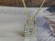 Made of 925k sterling silver, rose gold, high quality zircon, this is a very unique design, perfect gift for love ones to show them how much you love them... pls let us know if you have any question, we also have a matching ring. Luxury Lock Jewelry For Gift, Elegant Necklace With Lock Detail As Gift, Elegant Necklace With Lock Detail For Gift, Elegant Lock Necklace For Gift, Silver Lock Necklace Gift, Silver Necklace With Lock Gift, Silver Necklace With Lock As Gift, Elegant Lock Necklace For Anniversary, Gold Lock Necklace As Gift