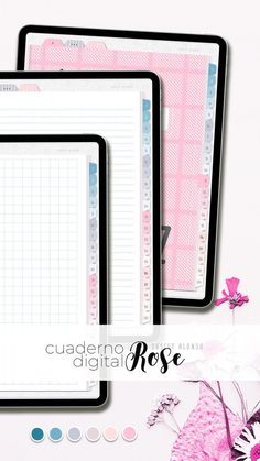 Digital Notebook Rose hourlydailyplanner #thecommonplanner #printablehappyplanner #plannerdownloaddigitalplannertutorial. Life Planner Organization, Student Planner Printable, To Do Planner, Notebook Templates, One Note, Templates Free Design, Small Business Planner, Planner Pdf, Agenda Planner