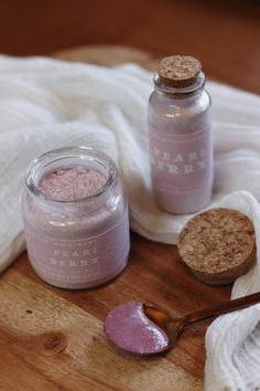 A powdered face mask for dull, dry, and aging skin, made with exotic ingredients such as freshwater pearl powder, sandalwood, and dragonfruit. Freshwater Pearl Powder * contains 30 different minerals, high in amino acids & calcium Rose Petals * contain a high amount of vitamin C, and their sugar content creates a soothing feeling on sensitive skin How to Use: Mix 1-2 tsp in a non-metal container with 0.5-1 tsp water, herbal tea, plain yogurt, honey, aloe vera juice, hydrosol to create a smooth p Clay Coconut, Pearl Mask, Diy Scrubs, Yogurt Honey, Sandalwood Powder, Mask Powder, Rose Hydrosol, Strawberry Powder, Aloe Juice