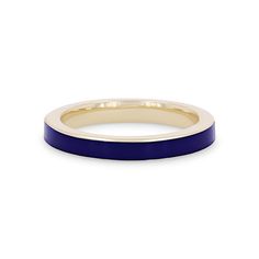 A unique piece to add to any collection, this ring by Michael M. is crafted with stunning blue enamel. Blue Jewelry With Black Enamel For Formal Occasions, Modern Enamel Rings For Formal Occasions, Blue Polished Enamel Ring, Blue Enamel Polished Round Ring, Blue Enamel Ring With Polished Finish For Gift, Luxury Blue Rings With Polished Finish, Blue Enamel Ring With Polished Finish, Blue Enamel Ring With Polished Finish As Gift, Luxury Enamel Ring With Polished Finish