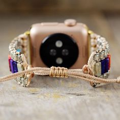 Take a bold step towards luxury with our Dainty Chakra Apple Watch Strap. Handmade with exquisite detail, this strap adds a touch of elegance to every outfit. Elevate your style and connect with your inner self as you take on new challenges with this luxurious accessory. Material: Emperor Jasper, S. Steel. 100% New and Exquisite Quality Size: Around 6.7 (women)/7.3(men)inches. with a slidable knot to adjust the rope to match your wrist. Fit for: Apple Watch 38-41mm/42-45mm Series 9 8 7 6 5 4 3 2 SE Product condition: This apple watch strap has colorful stones but also exceptional details that will make a superb fashion statement and valuable addition to your jewelry collection! Custom Service: Accept, please contact us for details before you place order. Thanks. Return Policy Contact us Colorful Stones, Inner Self, Apple Watch Strap, Mozambique, Watch Strap, Womens Bracelets, Bracelets For Men, Ring Earrings, Apple Watch