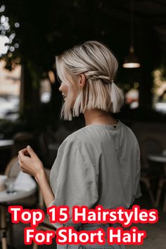 My Short Hair, My Way: TOP 15 hairstyles for short hair - beauticiandaily.com Zambian Wedding, Haircuts Wavy, Hairstyles French, Short Hair Dos, Braid Crown, Hair Layered, Tattoo Vector, Bangs Short