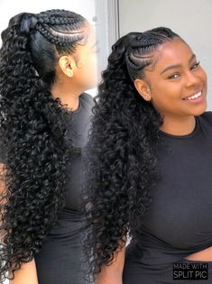 Cornrow Updo On Natural Hair, Beautiful Box Braids, High Ponytail Hairstyles, Ponytail Hairstyles Easy, Goddess Braids Hairstyles, Popular Hair, Braids Hairstyles Pictures