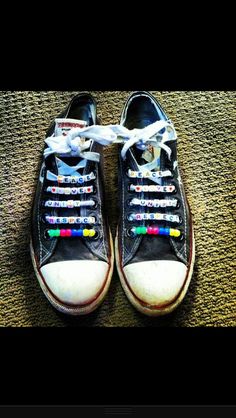 Love these!! Would change these for a great colour though.. #rave #shoes #diy This board is for all #EDMMusic Lovers who dig cool stuff that other fans could appreciate. Feel free to Post or Comment and Share this Pin! #ViralAnimal #EDM http://www.soundcloud.com/viralanimal Rave Accessories Ideas, Music Festival Outfits Rave, Rave Shoes, Burning Men, Outfit Rave, Edm Festival Outfit, Diy Kandi, Rave Style