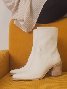 Step up your boot game with Oasis Society's "Boots are my Thing"! These Vienna Sleek Ankle Hugging Booties feature a sleek pointed toe and stacked heel with fine detailing. Stretch material ensures a comfortable fit. Perfect for showing off your style with a playful edge. Color: Cedar Wood, Black or Off-White Made of: Vegan Leather Brand: Oasis Society Includes: x1 Pair of Boots Sizes: 6, 6.5, 7, 7.5, 8, 8.5, 9 or 10Shaft Height: 6.75"Heel Height: 3"Types of Closures: ZipperCircumference of Shoe Casual Martin Boots With Square Toe For Fall, Casual Square Toe Martin Boots For Fall, Casual Square Toe Moto Boots For Fall, Casual Moto Boots With Square Toe For Fall, White Mid-calf Boots With Stacked Heel For Fall, Fall Ankle-high Boots With Reinforced Heel, Ankle-high Boots With Reinforced Heel For Fall, Winter High Ankle Chelsea Boots With Stacked Heel, Casual Stacked Heel Platform Boots For Fall